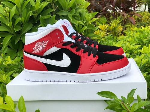 AIR JORDAN 1 MID Gang_ Black and Red Color_ Item Number_ BQ6472-601_ full code shipment 36--45-8d7d91ba